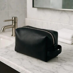 Handcrafted Men's Leather Dopp Kit