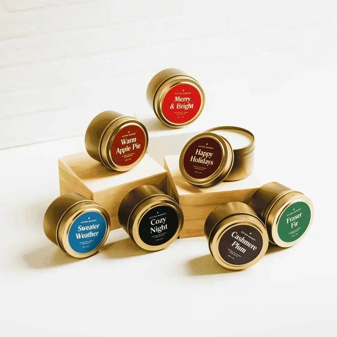 Sweater Weather Gold Travel Candle - Image 2