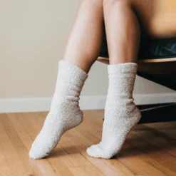 Cozy Cloud Socks - Ivory