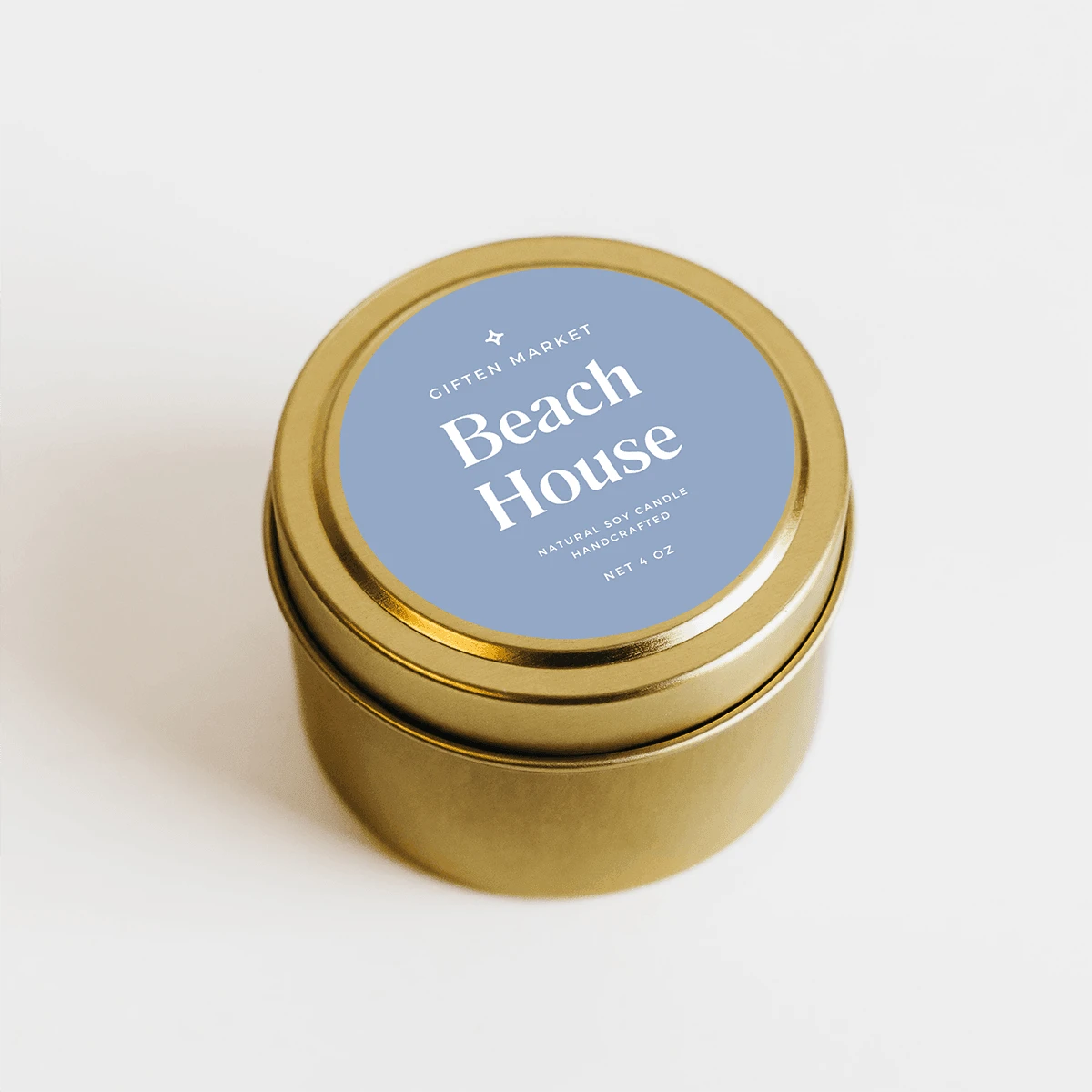Beach House Gold Travel Candle - Image 2