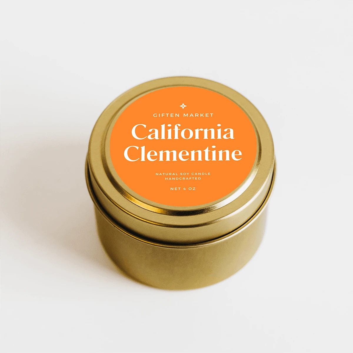 California Clementine Gold Travel Candle - Image 2