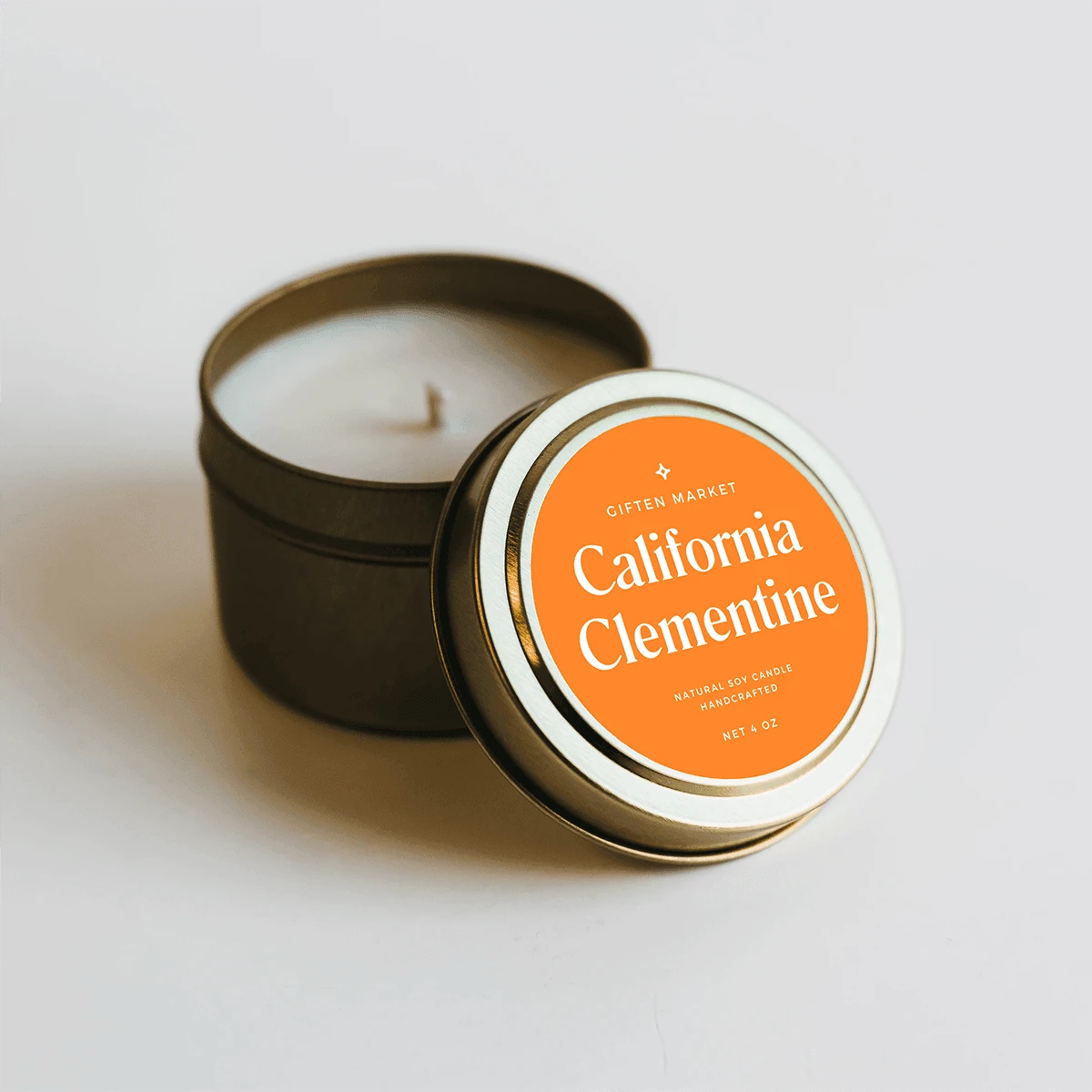 California Clementine Gold Travel Candle - Image 4