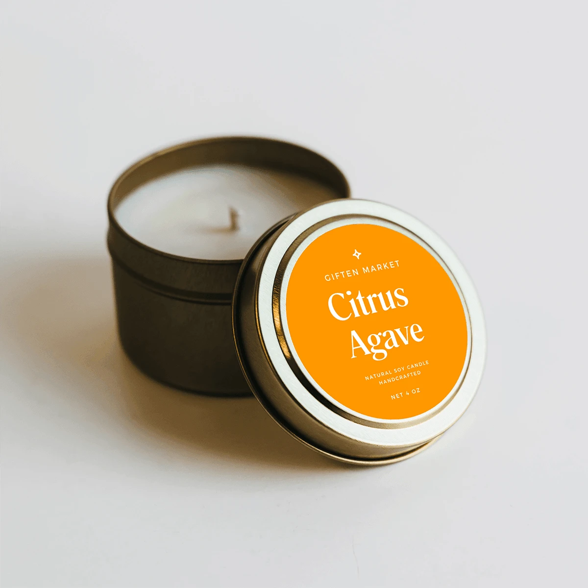 Citrus Agave Gold Travel Candle - Image 3