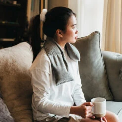 Cozy Fleece Neck Wrap - Gray