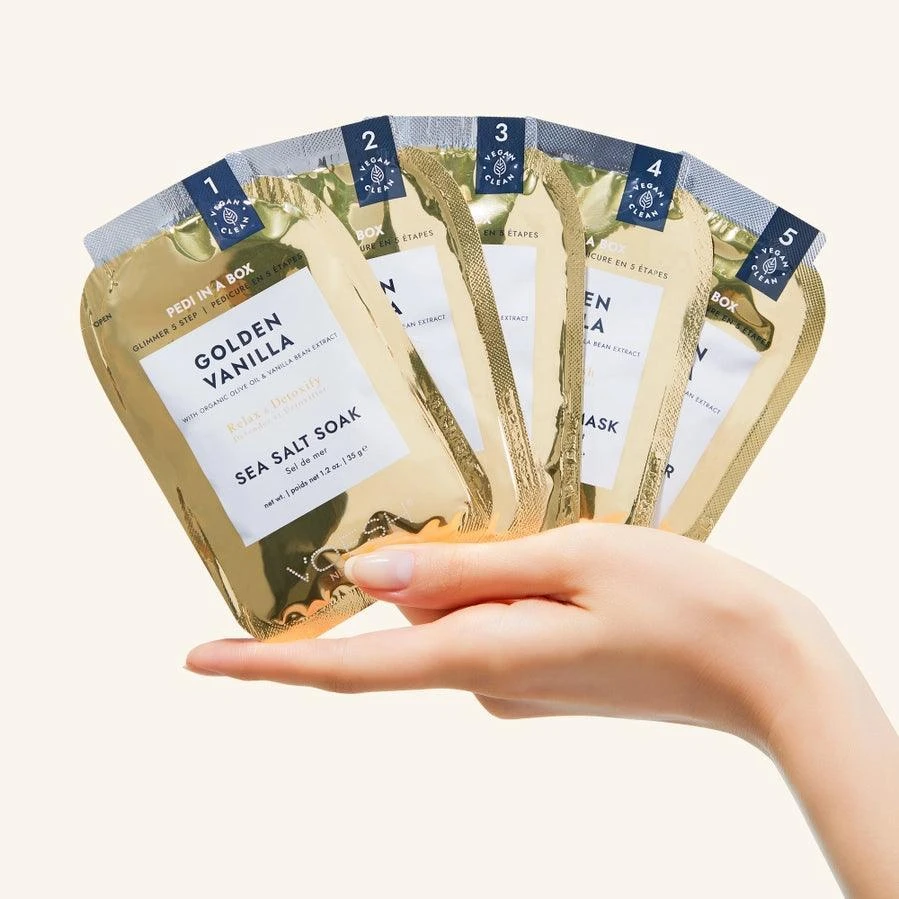 Pedi In A Box - Golden Vanilla Glimmer - Image 2