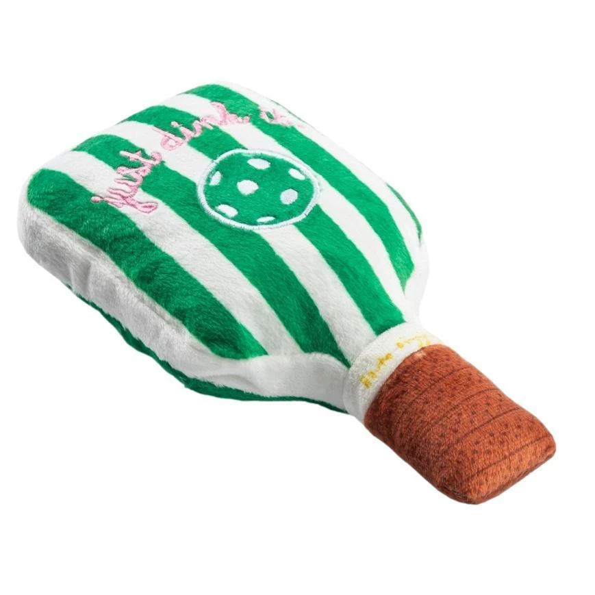 Green Stripe Pickleball Paddle Dog Toy - Image 3