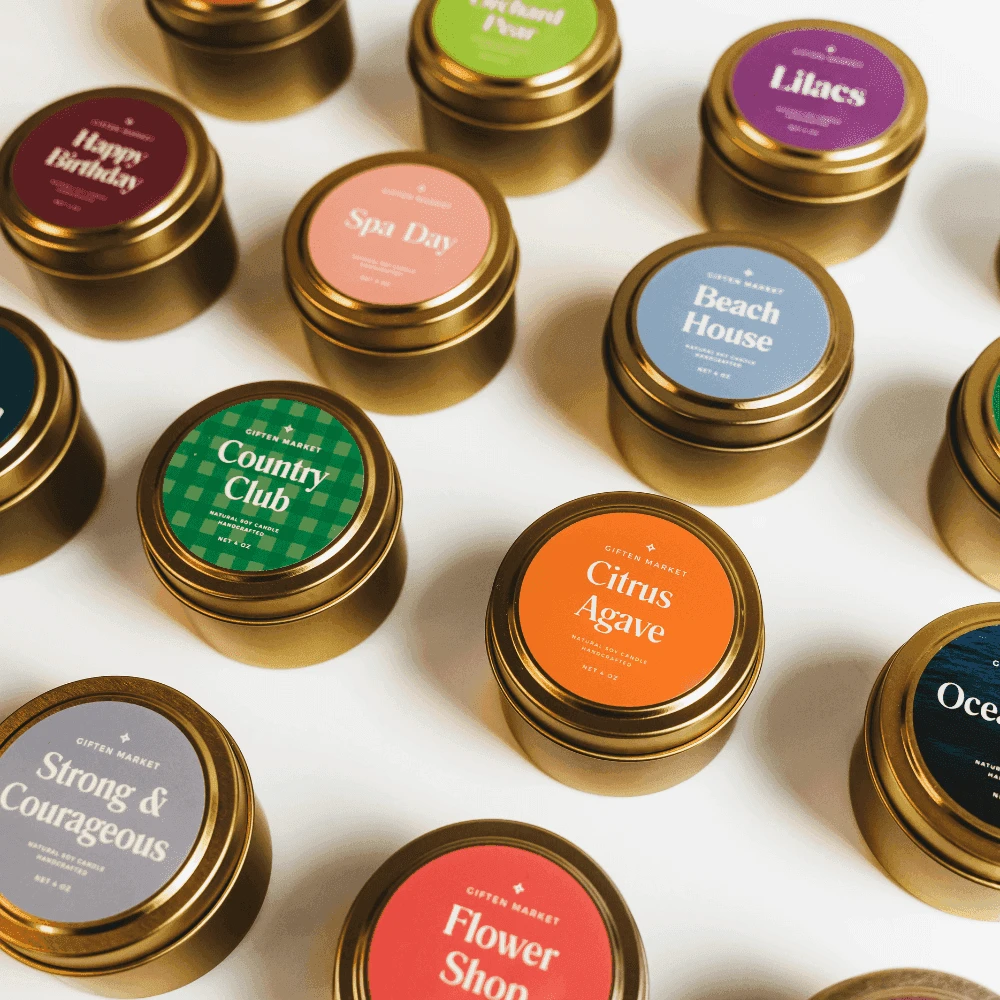 Sweater Weather Gold Travel Candle - Image 6