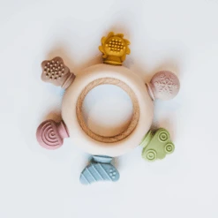 Rainbow Spokes Silicone Baby Teether