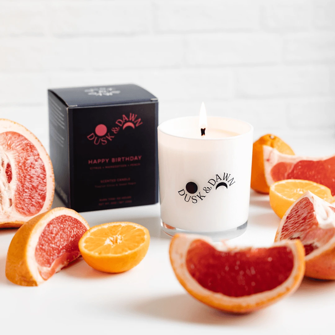 Happy Birthday Deluxe Soy Candle - Image 2