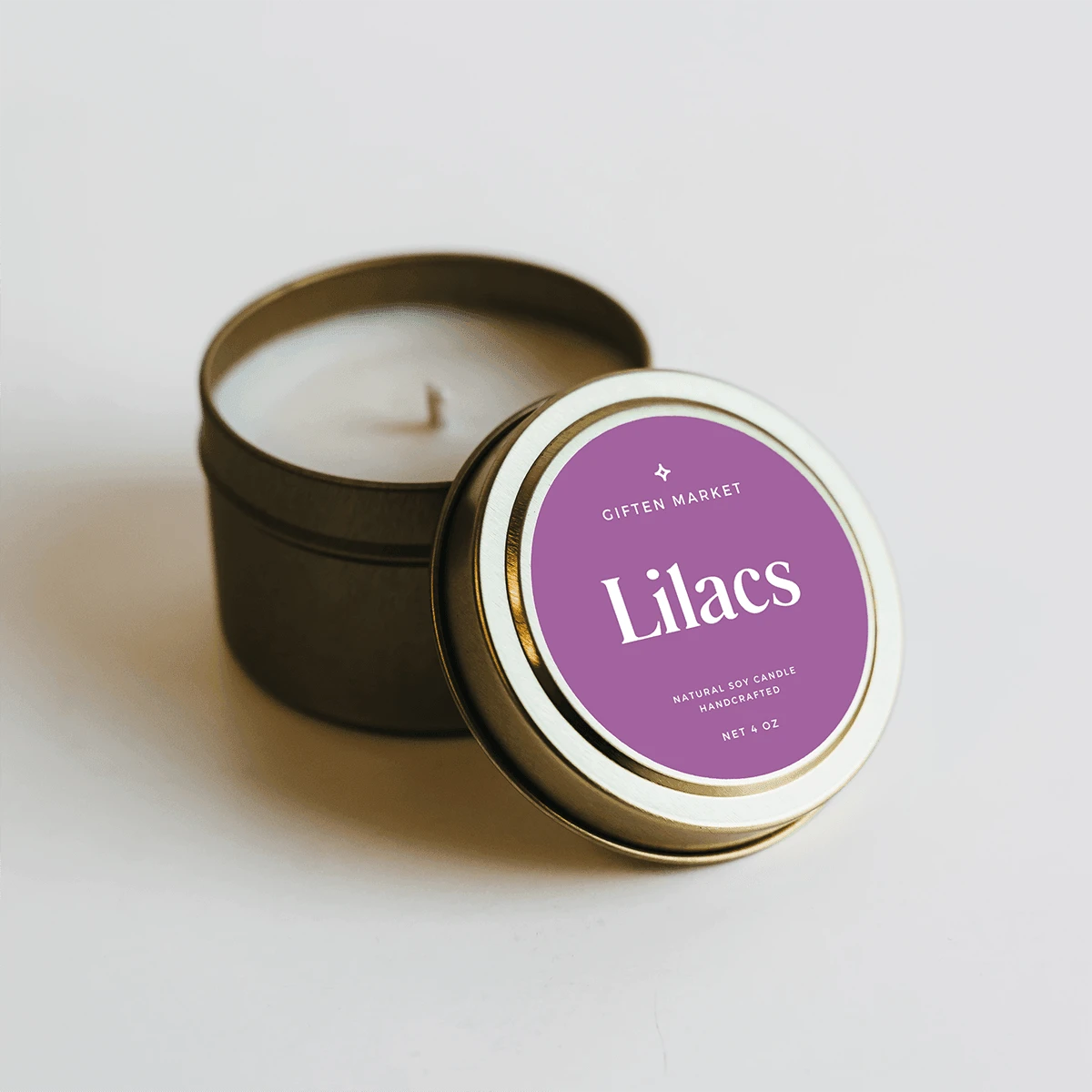 Lilacs Gold Travel Candle - Image 3