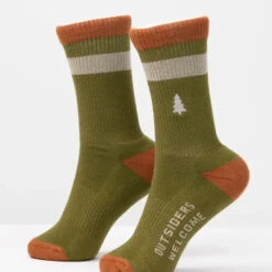 Out-Of-Doors Club Socks - Olive