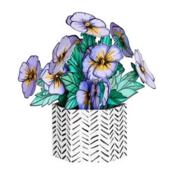 Faber-Castell Adult Pop-Up Coloring Bouquet - Pansy