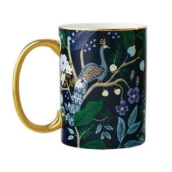 Peacock Porcelain Mug