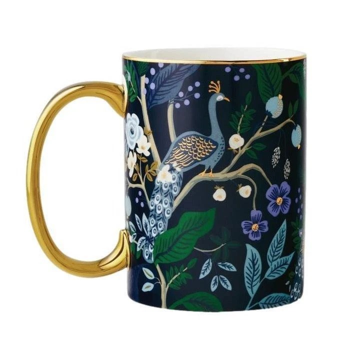 Peacock Porcelain Mug