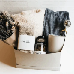 Comfort & Care Gift Box - Cream + Blue