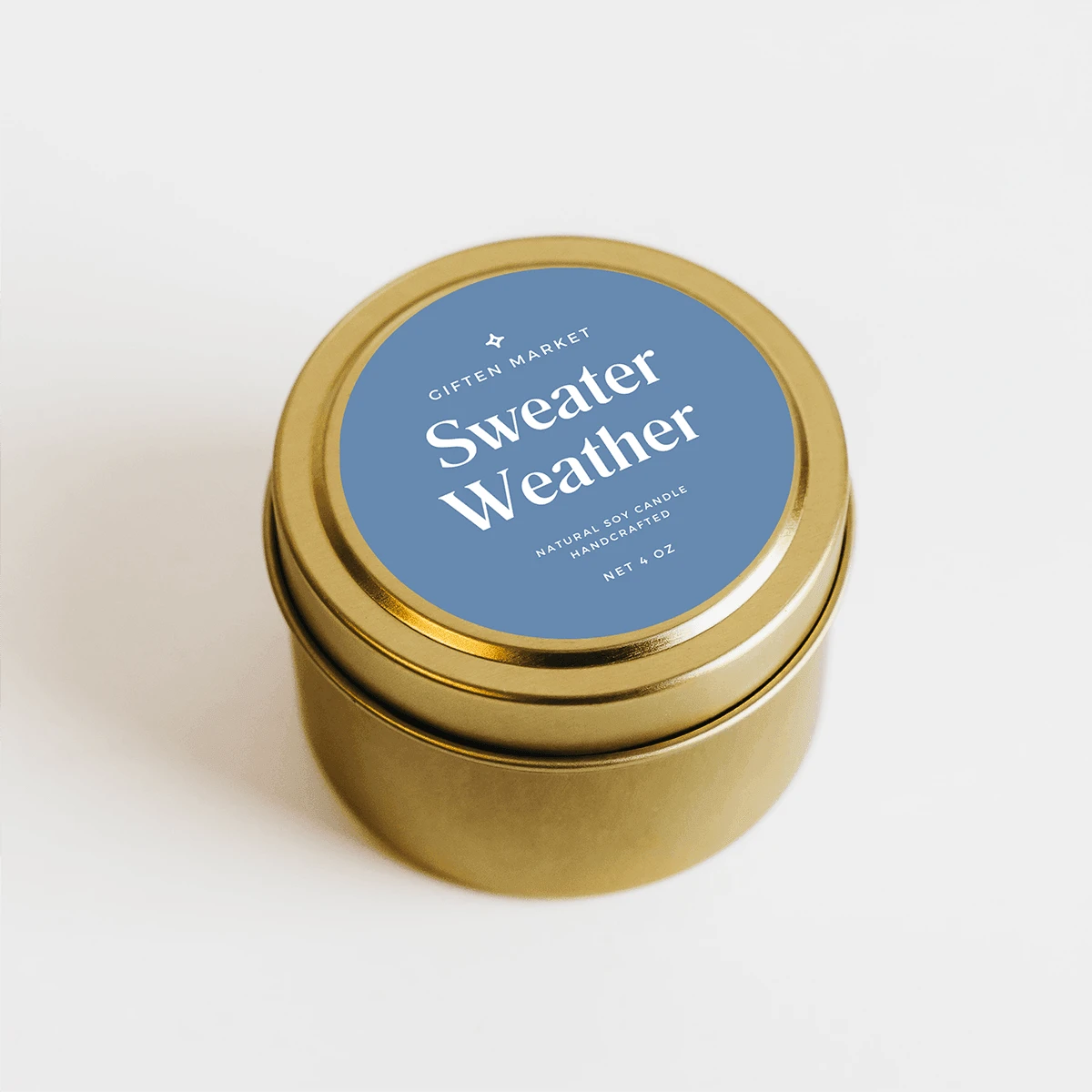 Sweater Weather Gold Travel Candle - Image 3