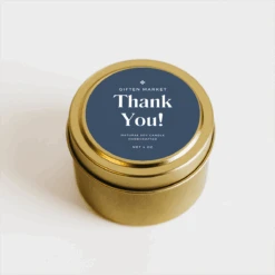 Thank You! Gold Travel Candle
