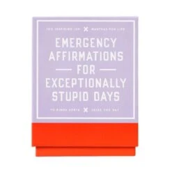 Chronicle Books Emergency Affirmations For Exceptionally Stupid Days
