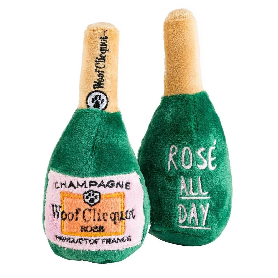 Woof Clicquot Rosé Champagne Bottle Dog Toy - Image 2