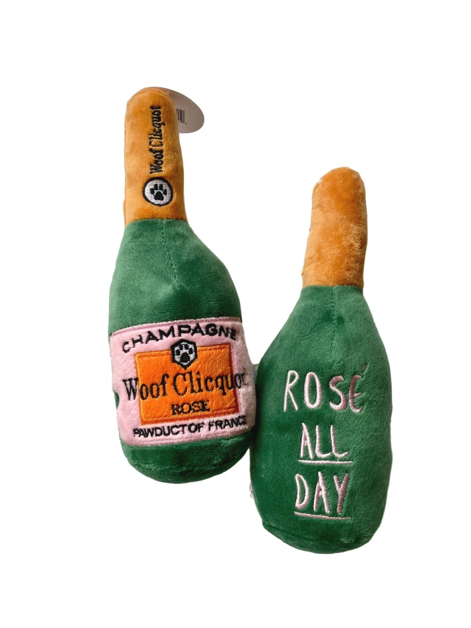 Woof Clicquot Rosé Champagne Bottle Dog Toy - Image 5